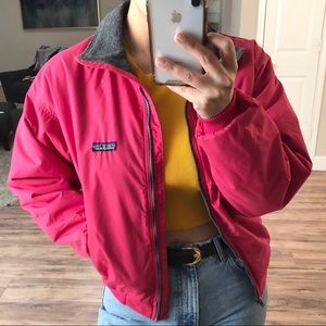 Vintage Patagonia Fleece Lined Hot Pink Jacket